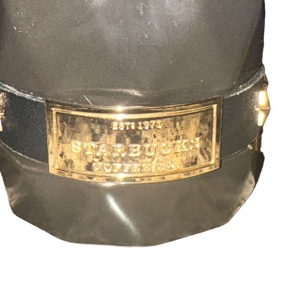 Starbucks Black Gold Ceramic Coffee Cup Mug Star Belt China Exclusive 2022 New - Picture 2 of 8